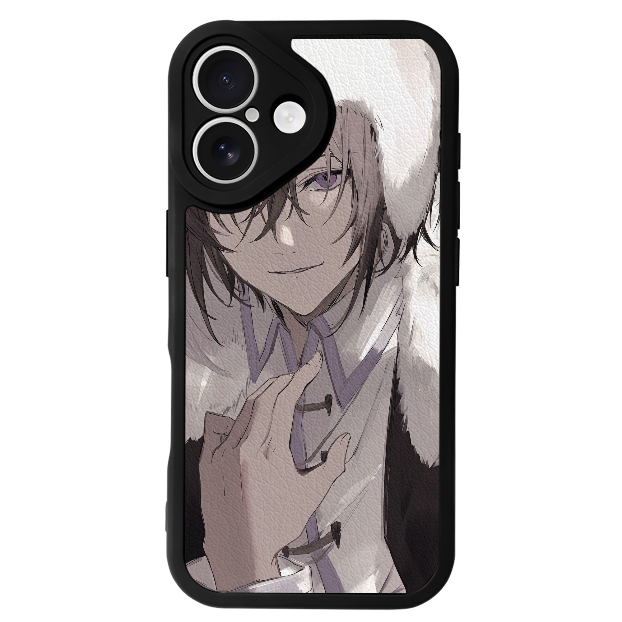 （画像用） 文豪ストレイドッグス Bungo Stray Dogs 【iPhone 16シリーズ対応】シリコンスマホケース（レザー調） 材質：シリコン